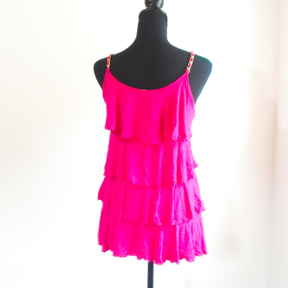 Cable & Gage Ruffled Layered Tank Top - Picture 4 of 6